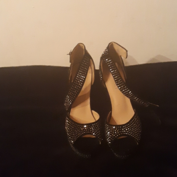 DELICACY SEQUINED ANKLE STRAP SHOES - Picture 1 of 4